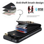 Custodia per telefono con slot per schede RFID con supporto ad anello, For Samsung Galaxy S23+ 5G, For Samsung Galaxy S24 5G, For Samsung Galaxy A12, For Samsung Galaxy A22 5G