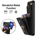 Custodia per telefono con slot per schede RFID con supporto ad anello, For Samsung Galaxy S23+ 5G, For Samsung Galaxy S24 5G, For Samsung Galaxy A12, For Samsung Galaxy A22 5G
