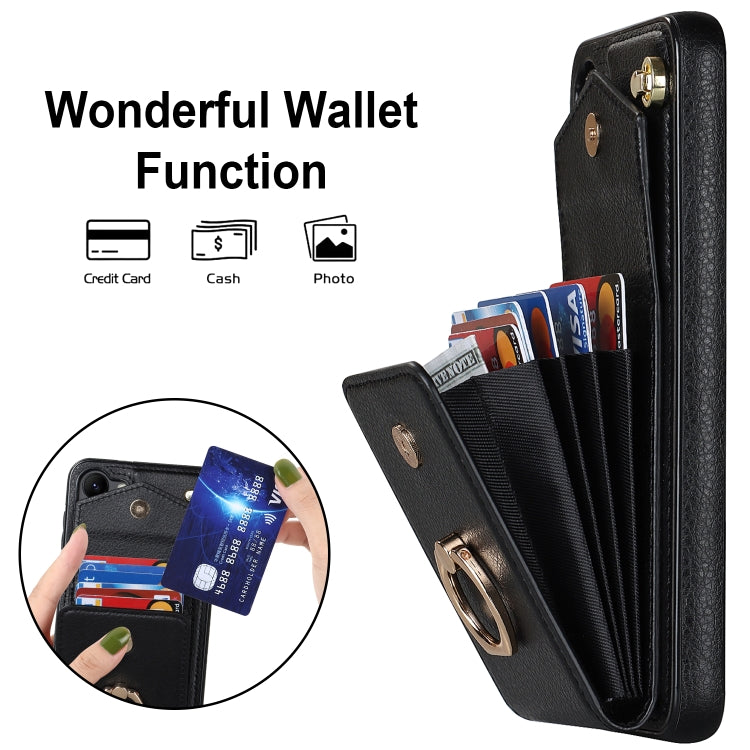 Custodia per telefono con slot per schede RFID con supporto ad anello, For Samsung Galaxy S23+ 5G, For Samsung Galaxy S24 5G, For Samsung Galaxy A12, For Samsung Galaxy A22 5G