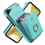 Custodia per telefono con slot per schede RFID con supporto ad anello, For Samsung Galaxy S23+ 5G, For Samsung Galaxy S24 5G, For Samsung Galaxy A12, For Samsung Galaxy A22 5G