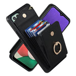 Custodia per telefono con slot per schede RFID con supporto ad anello, For Samsung Galaxy S23+ 5G, For Samsung Galaxy S24 5G, For Samsung Galaxy A12, For Samsung Galaxy A22 5G