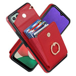 Custodia per telefono con slot per schede RFID con supporto ad anello, For Samsung Galaxy S23+ 5G, For Samsung Galaxy S24 5G, For Samsung Galaxy A12, For Samsung Galaxy A22 5G