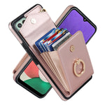 Custodia per telefono con slot per schede RFID con supporto ad anello, For Samsung Galaxy S23+ 5G, For Samsung Galaxy S24 5G, For Samsung Galaxy A12, For Samsung Galaxy A22 5G