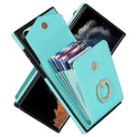 Custodia per telefono con slot per schede RFID con supporto ad anello, For Samsung Galaxy A14 5G, For Samsung Galaxy S23 Ultra 5G