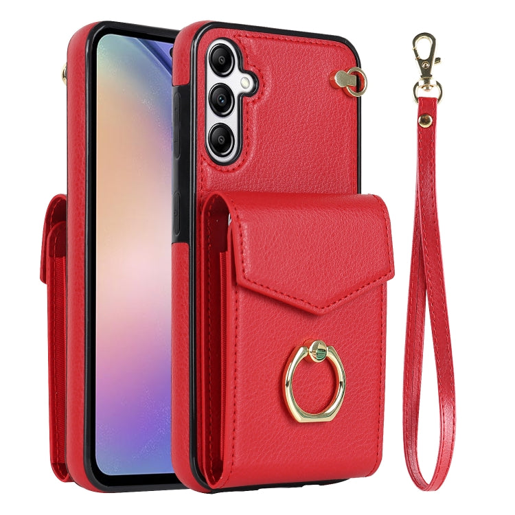 Custodia per telefono con slot per schede RFID con supporto ad anello, For Samsung Galaxy S24 Ultra 5G, For Samsung Galaxy A54 5G, For Samsung Galaxy S23 5G, For Samsung Galaxy S24+ 5G