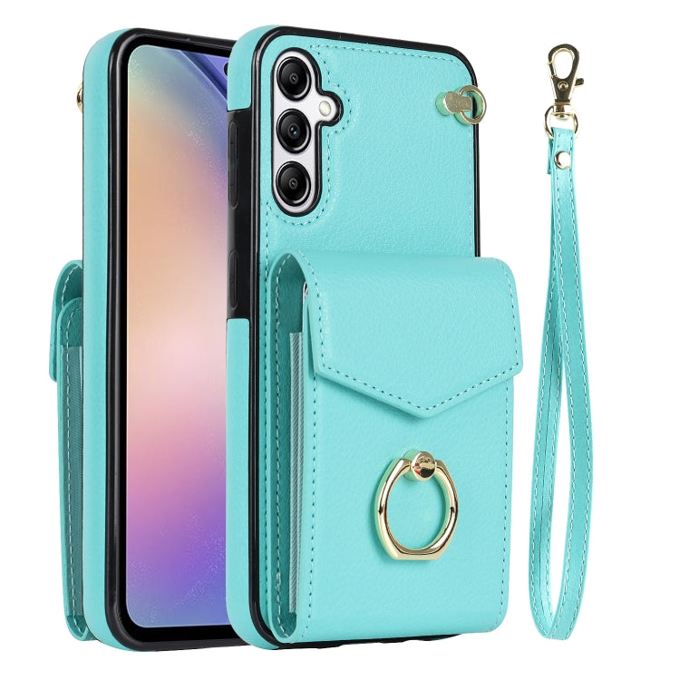 Custodia per telefono con slot per schede RFID con supporto ad anello, For Samsung Galaxy S24 Ultra 5G, For Samsung Galaxy A54 5G, For Samsung Galaxy S23 5G, For Samsung Galaxy S24+ 5G