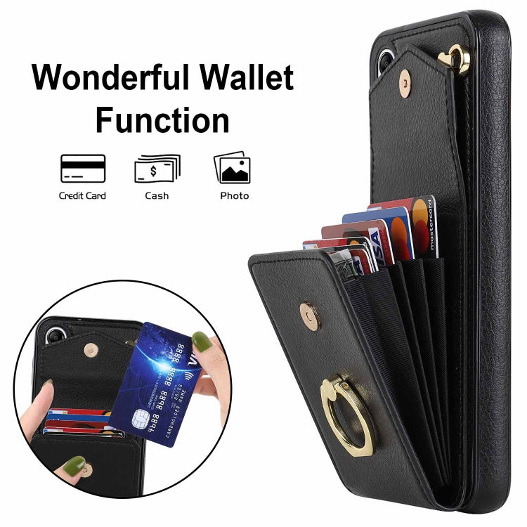 Custodia per telefono con slot per schede RFID con supporto ad anello, For Samsung Galaxy A14 5G, For Samsung Galaxy S23 Ultra 5G
