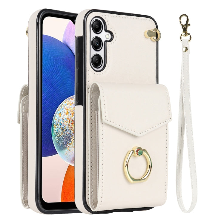 Custodia per telefono con slot per schede RFID con supporto ad anello, For Samsung Galaxy A14 5G, For Samsung Galaxy S23 Ultra 5G
