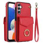 Custodia per telefono con slot per schede RFID con supporto ad anello, For Samsung Galaxy A14 5G, For Samsung Galaxy S23 Ultra 5G
