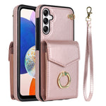 Custodia per telefono con slot per schede RFID con supporto ad anello, For Samsung Galaxy A14 5G, For Samsung Galaxy S23 Ultra 5G