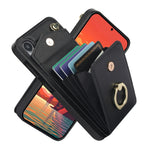 Custodia per telefono con slot per schede RFID con supporto ad anello, For Samsung Galaxy S23+ 5G, For Samsung Galaxy S24 5G, For Samsung Galaxy A12, For Samsung Galaxy A22 5G
