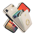 Custodia per telefono con slot per schede RFID con supporto ad anello, For Samsung Galaxy S23+ 5G, For Samsung Galaxy S24 5G, For Samsung Galaxy A12, For Samsung Galaxy A22 5G