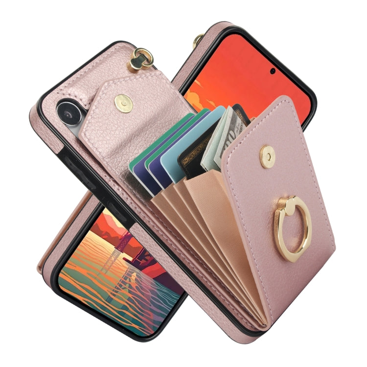 Custodia per telefono con slot per schede RFID con supporto ad anello, For Samsung Galaxy S23+ 5G, For Samsung Galaxy S24 5G, For Samsung Galaxy A12, For Samsung Galaxy A22 5G