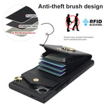 Custodia per telefono con slot per schede RFID con supporto ad anello, For Samsung Galaxy S24 Ultra 5G, For Samsung Galaxy A54 5G, For Samsung Galaxy S23 5G, For Samsung Galaxy S24+ 5G
