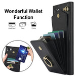 Custodia per telefono con slot per schede RFID con supporto ad anello, For Samsung Galaxy S24 Ultra 5G, For Samsung Galaxy A54 5G, For Samsung Galaxy S23 5G, For Samsung Galaxy S24+ 5G