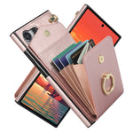 Custodia per telefono con slot per schede RFID con supporto ad anello, For Samsung Galaxy S24 Ultra 5G, For Samsung Galaxy A54 5G, For Samsung Galaxy S23 5G, For Samsung Galaxy S24+ 5G