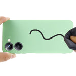 Custodia per telefono in silicone liquido colorato, For Motorola Moto E22s, For Realme 10 4G