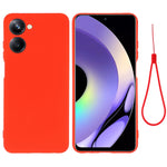 Custodia per telefono in silicone liquido colorato, For Motorola Moto E22s, For Realme 10 4G