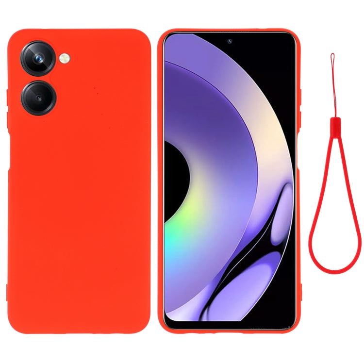 Custodia per telefono in silicone liquido colorato, For Motorola Moto E22s, For Realme 10 4G