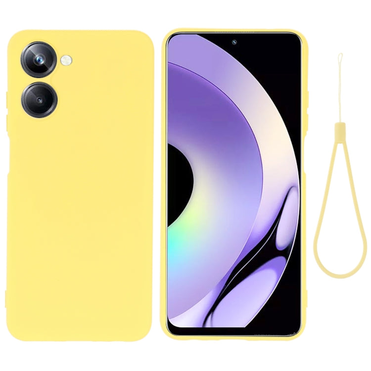 Custodia per telefono in silicone liquido colorato, For Motorola Moto E22s, For Realme 10 4G