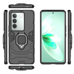 Supporto per anello magnetico PC + custodia per telefono in TPU, For vivo S16, For vivo S16 Pro, For vivo S16e, For vivo iQOO 11