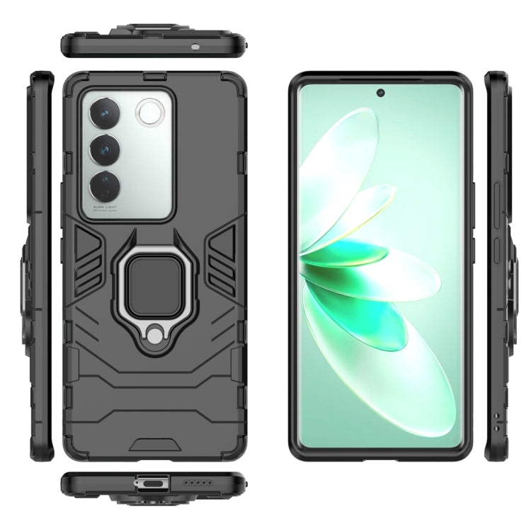 Supporto per anello magnetico PC + custodia per telefono in TPU, For vivo S16, For vivo S16 Pro, For vivo S16e, For vivo iQOO 11