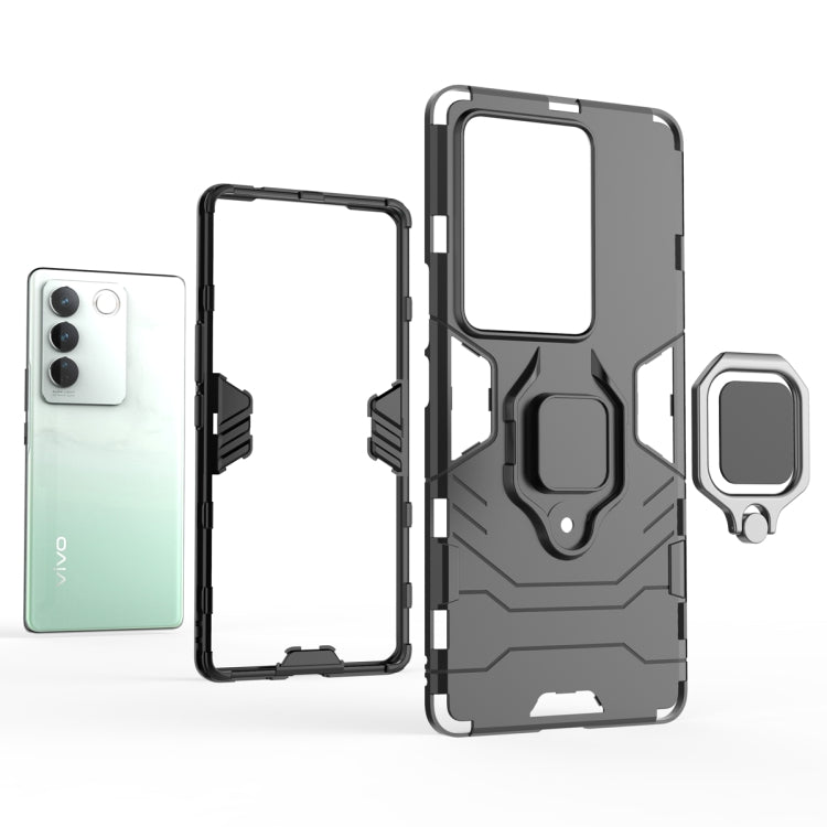 Supporto per anello magnetico PC + custodia per telefono in TPU, For vivo S16, For vivo S16 Pro, For vivo S16e, For vivo iQOO 11