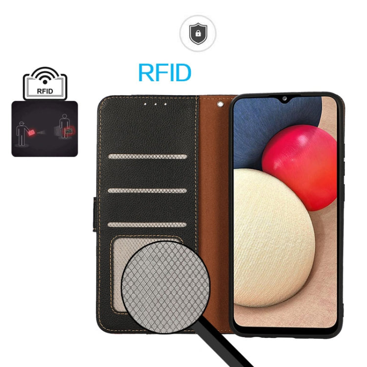 Custodia per telefono RFID in pelle con texture litchi KHAZNEH, For Xiaomi 13T / Redmi K60 Ultra, For Xiaomi Redmi 12, For Xiaomi Redmi Note 12S 4G, For Xiaomi 13 Pro, For Xiaomi 13