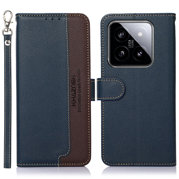 Custodia per telefono RFID in pelle con texture litchi KHAZNEH, For Xiaomi Redmi 13C 4G / 13C 5G / POCO C65, For Xiaomi Redmi K70E / Poco X6 Pro, For Xiaomi Redmi Note 13R Pro, For Xiaomi 14 Ultra, For Xiaomi 14 Pro, For Xiaomi 14
