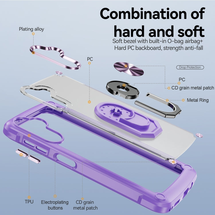 Custodia per telefono con protezione dell'obiettivo in TPU + PC con supporto per anello, For Samsung Galaxy A14 5G, For Samsung Galaxy S23+ 5G, For Samsung Galaxy S23 Ultra 5G, For Samsung Galaxy S23 5G