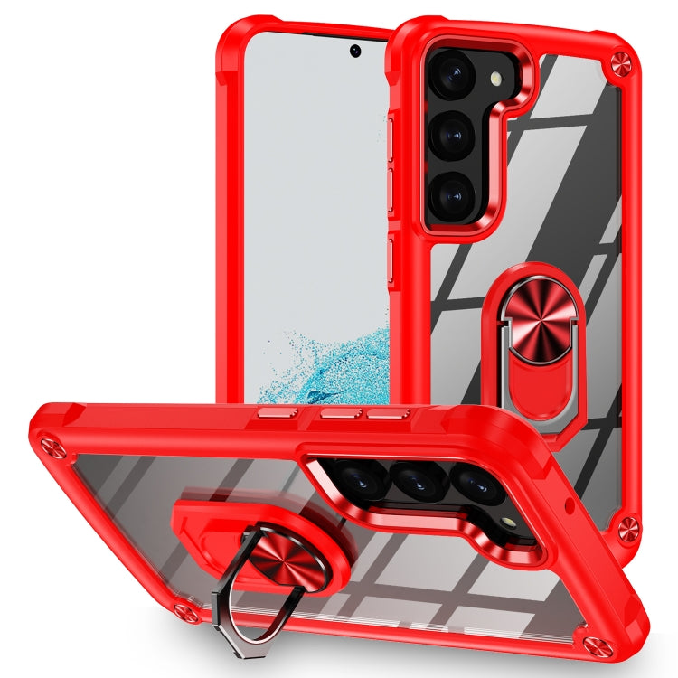 Custodia per telefono con protezione dell'obiettivo in TPU + PC con supporto per anello, For Samsung Galaxy A14 5G, For Samsung Galaxy S23+ 5G, For Samsung Galaxy S23 Ultra 5G, For Samsung Galaxy S23 5G