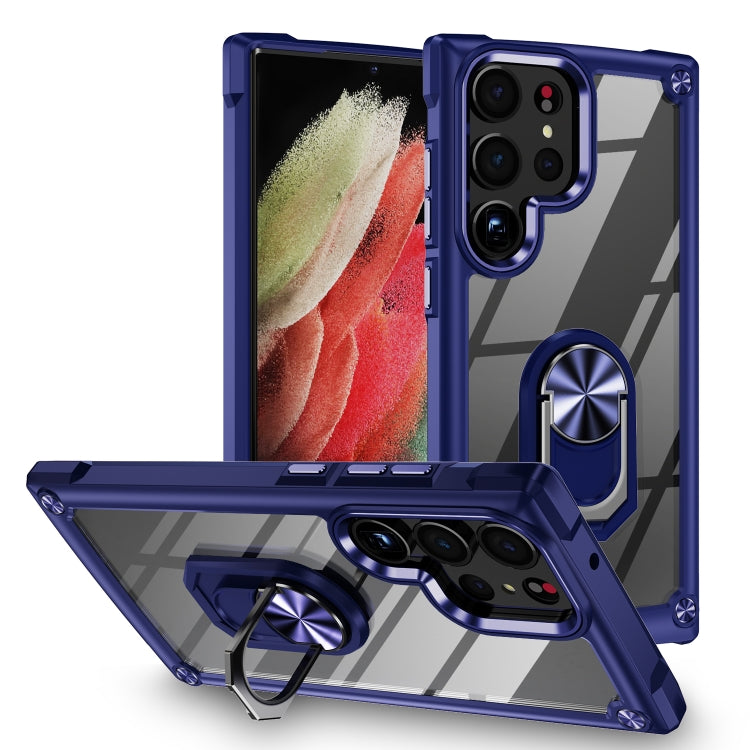 Custodia per telefono con protezione dell'obiettivo in TPU + PC con supporto per anello, For Samsung Galaxy A14 5G, For Samsung Galaxy S23+ 5G, For Samsung Galaxy S23 Ultra 5G, For Samsung Galaxy S23 5G