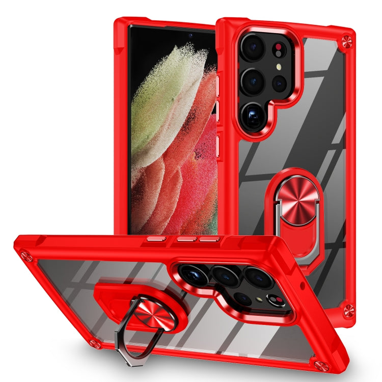 Custodia per telefono con protezione dell'obiettivo in TPU + PC con supporto per anello, For Samsung Galaxy A14 5G, For Samsung Galaxy S23+ 5G, For Samsung Galaxy S23 Ultra 5G, For Samsung Galaxy S23 5G