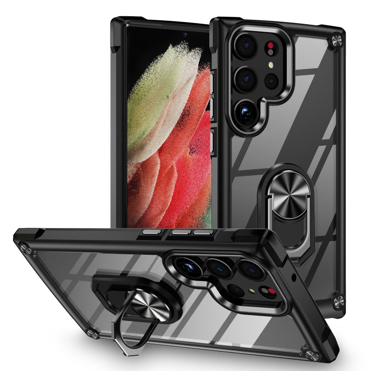 Custodia per telefono con protezione dell'obiettivo in TPU + PC con supporto per anello, For Samsung Galaxy A14 5G, For Samsung Galaxy S23+ 5G, For Samsung Galaxy S23 Ultra 5G, For Samsung Galaxy S23 5G