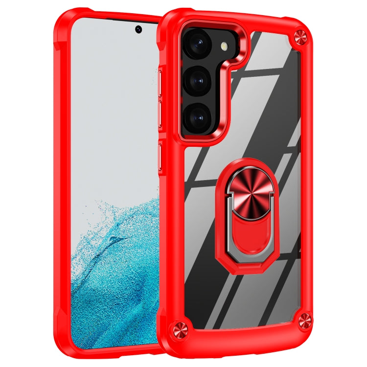 Custodia per telefono con protezione dell'obiettivo in TPU + PC con supporto per anello, For Samsung Galaxy A14 5G, For Samsung Galaxy S23+ 5G, For Samsung Galaxy S23 Ultra 5G, For Samsung Galaxy S23 5G