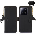 Custodia per telefono in pelle magnetica RFID in vera pelle, For Xiaomi 13, For Xiaomi 13 Pro