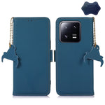 Custodia per telefono in pelle magnetica RFID in vera pelle, For Xiaomi 13, For Xiaomi 13 Pro