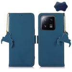 Custodia per telefono in pelle magnetica RFID in vera pelle, For Xiaomi 13, For Xiaomi 13 Pro