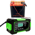 Caricabatteria intelligente per batteria moto / auto con schermo LCD, UK Plug, US Plug, AU Plug, EU Plug, JP Plug