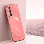 Custodia per telefono in TPU elettrolitico 6D con bordo dritto XINLI, For Samsung Galaxy S21 5G, For Samsung Galaxy S21+ 5G, For Samsung Galaxy S21 Ultra 5G