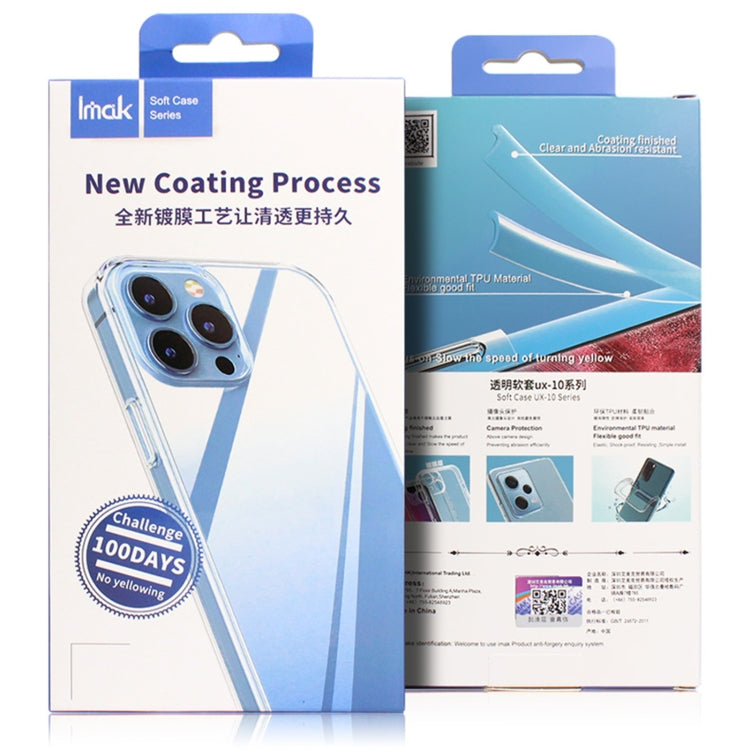 Custodia per telefono in TPU trasparente antiurto serie IMAK UX-10, For Xiaomi Redmi K60 5G / K60 Pro 5G / Poco F5 Pro 5G, For Xiaomi Redmi K60E 5G, For Xiaomi 13 5G, For Xiaomi 13 Pro 5G, For Motorola Moto X40 5G, For Samsung Galaxy A04e 4G           ...