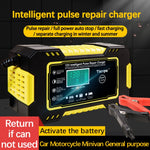 Caricabatteria intelligente per batteria moto / auto con schermo LCD, UK Plug, US Plug, AU Plug, EU Plug