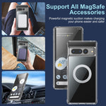 Custodia per telefono MagSafe satinata trasparente, For Google Pixel 6 Pro, For Google Pixel 7, For Google Pixel 7 Pro