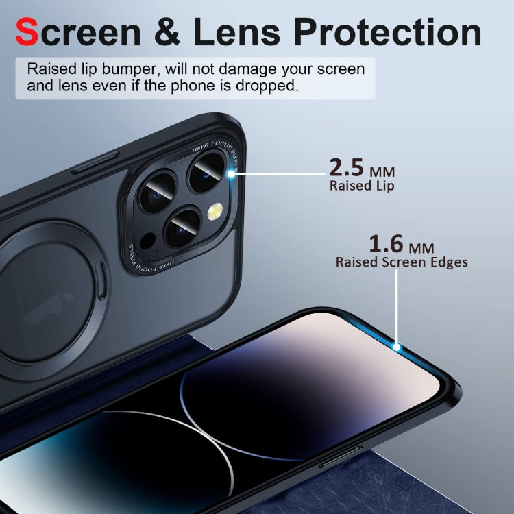 Custodia per telefono con supporto MagSafe Skin Feel 3 in 1, For iPhone 14 Pro Max, For iPhone 14 Pro, For iPhone 14, For iPhone 14 Plus