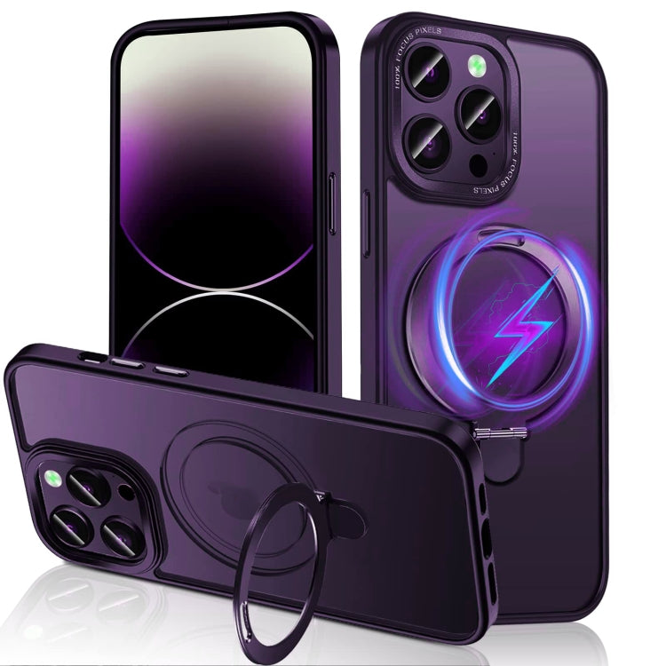 Custodia per telefono con supporto MagSafe Skin Feel 3 in 1, For iPhone 14 Pro Max, For iPhone 14 Pro, For iPhone 14, For iPhone 14 Plus