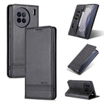 AZNS Custodia per telefono in pelle a conchiglia con struttura in vitello magnetico, For OPPO Reno9 / Reno9 Pro, For vivo X90, For vivo X90 Pro