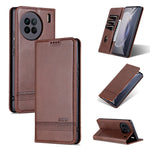 AZNS Custodia per telefono in pelle a conchiglia con struttura in vitello magnetico, For OPPO Reno9 / Reno9 Pro, For vivo X90, For vivo X90 Pro