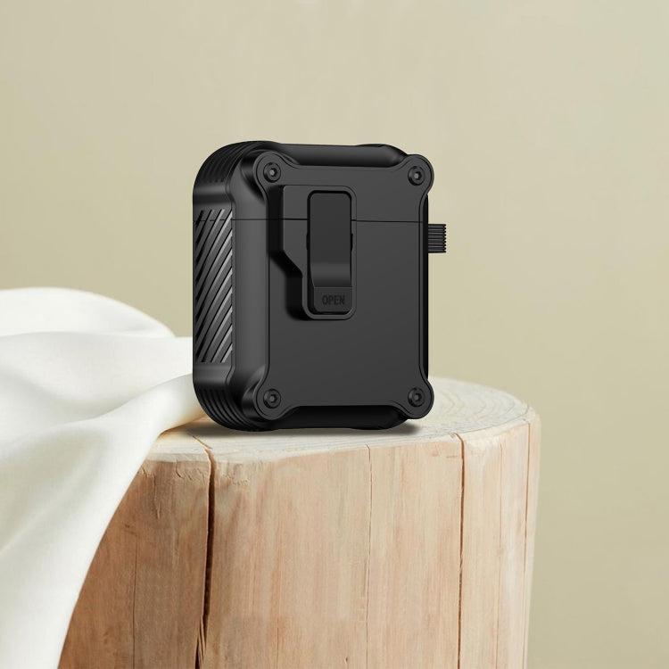 Custodia protettiva per auricolari Eagle antiurto con interruttore, For AirPods 1 / 2