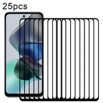 Pellicola in vetro temperato a schermo intero con colla intera da 25 pezzi, For Motorola Moto G73 (25 PCS), For Motorola Moto G23 (25 PCS), For Motorola Moto G13 (25 PCS), For Motorola Moto E13 (25 PCS)