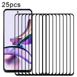 Pellicola in vetro temperato a schermo intero con colla intera da 25 pezzi, For Motorola Moto G73 (25 PCS), For Motorola Moto G23 (25 PCS), For Motorola Moto G13 (25 PCS), For Motorola Moto E13 (25 PCS)